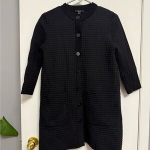 COS Black Textured Knit Cardigan